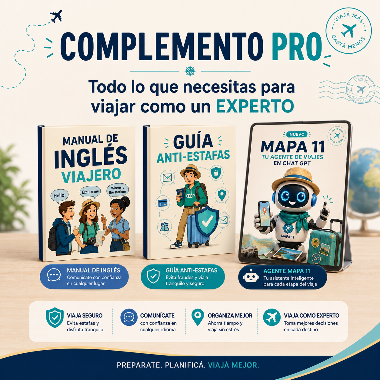 Complemento PRO: Organiza Tu Viaje Como un Experto